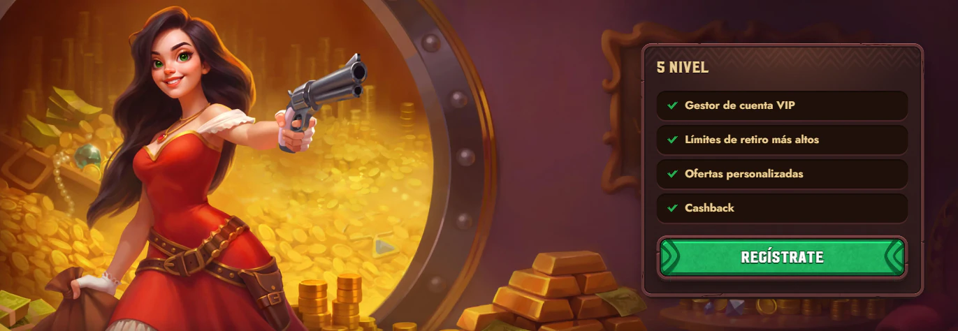 Programa VIP de 5 Gringos Casino con beneficios y recompensas para jugadores
